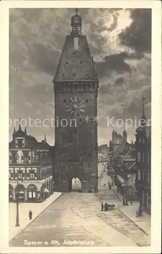 Speyer Rhein Altpoertelturm Kat. Speyer