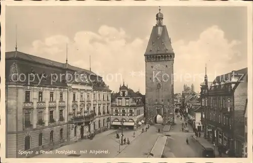 Speyer Rhein Postplatz Altpoertel Kat. Speyer