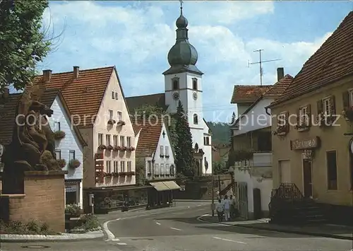 Dahn Wasgau Strassenansicht Kirche  Kat. Dahn