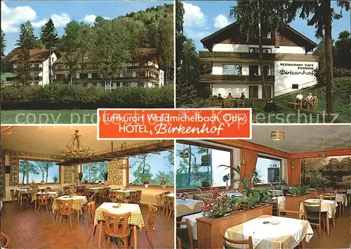 Waldmichelbach Restaurant Birkenhof Speisesaal  Kat. Wald Michelbach