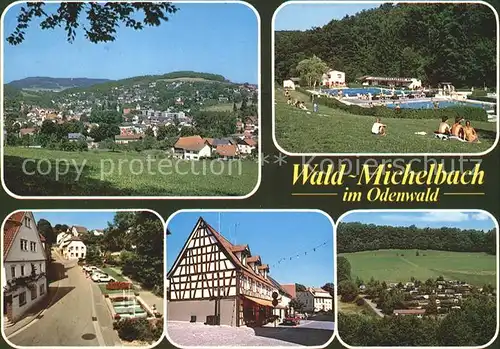 Waldmichelbach Teilansichten Schwimmbad  Kat. Wald Michelbach