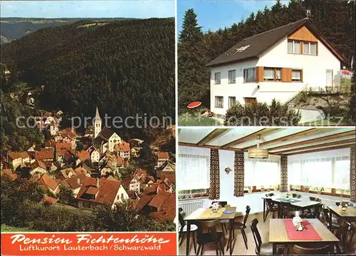 Lauterbach Schwarzwald Pension Fichtenhoehe Kat. Lauterbach