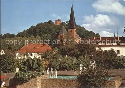 Hohenecken Kirche Brunnen Kat. Kaiserslautern