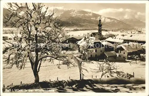 Reit Winkl Kirche Alpen Kat. Reit im Winkl