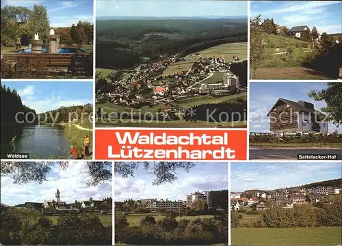 Waldachtal Waldsee Sattelacker Hof Brunnen Teilansichten Kat. Waldachtal