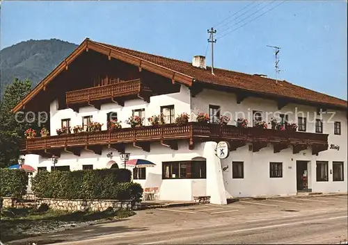 Rottau Chiemgau Pension Cafe Raststaette Koenig  Kat. Grassau