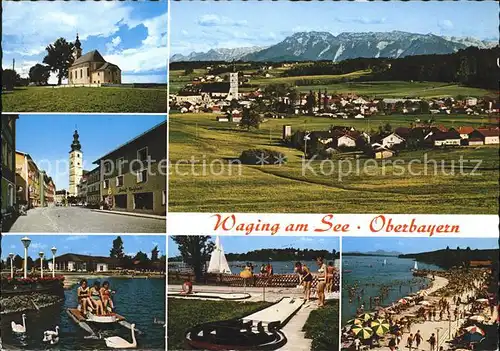 Waging See Muehlbergkircherl Marktplatz Strandkurhaus Minigolf Strandpromenade Kat. Waging a.See