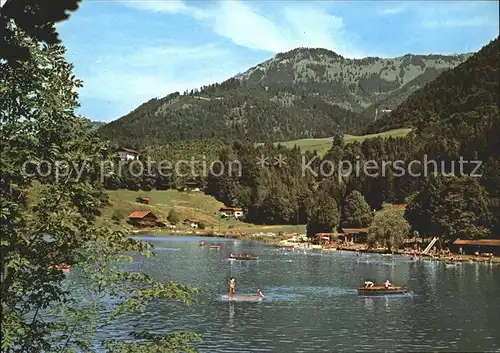 Unterwoessen See Hochgern Boote  Kat. Unterwoessen