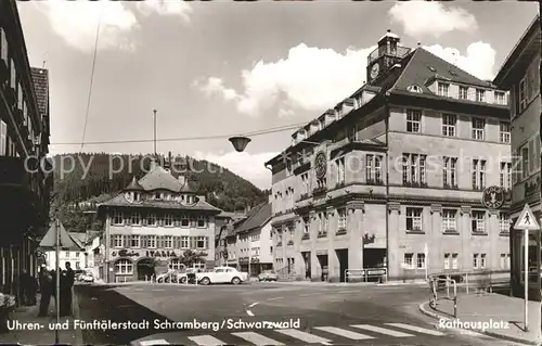 Schramberg Fuenftaelerstadt Rathausplatz Kat. Schramberg