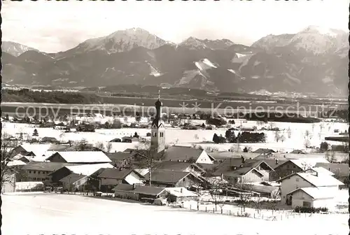 Rimsting im Winter Kat. Rimsting Chiemsee