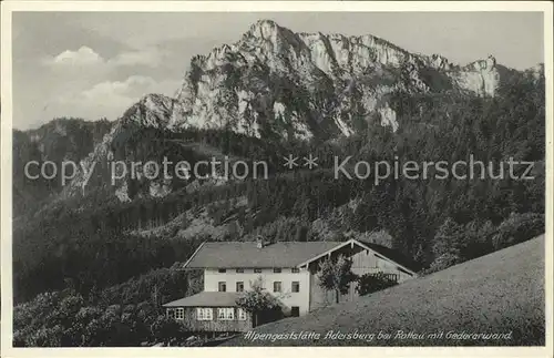 Rottau Chiemgau Alpengasstaette Adersberg Kat. Grassau