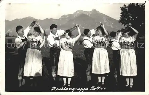 Rottau Chiemgau Trachtengruppe Tanzne Kat. Grassau