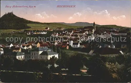 Hechingen mit Burg Hohenzollern Kat. Hechingen