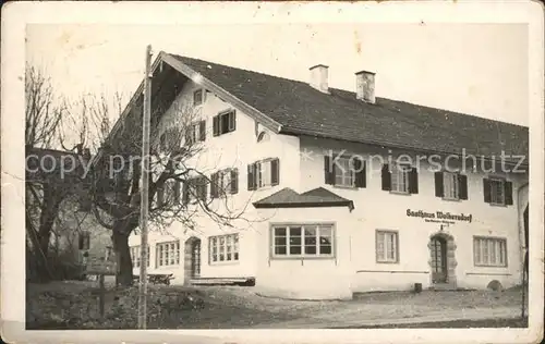 Traunstein Oberbayern Gasthaus Wolkersdorf Kat. Traunstein
