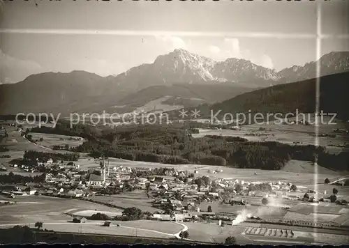 Teisendorf Oberbayern Fliegeraufnahme Kat. Teisendorf