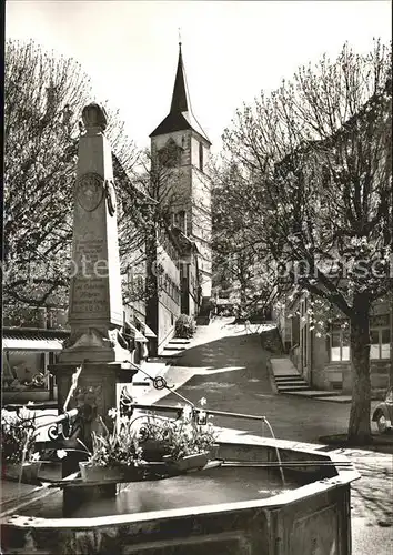 Sulz Neckar Dorfpartie Brunnen Kat. Sulz am Neckar