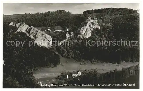 Beuron Donautal Schloss Bronnen mit Jaegerhaus  / Beuron /Sigmaringen LKR