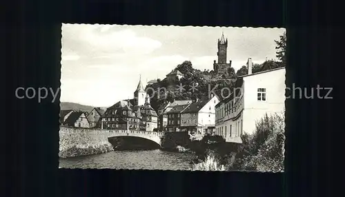 Dillenburg Dillpartie mit Schlossberg Kat. Dillenburg