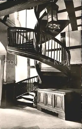 Alsfeld Ritterhaus Wendeltreppe Kat. Alsfeld