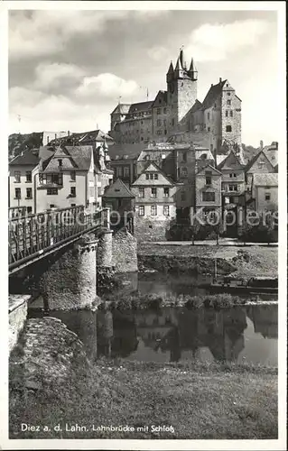 Diez Lahn Schloss Lahnbruecke Kat. Diez