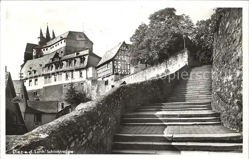 Diez Lahn Schloss Treppe Kat. Diez