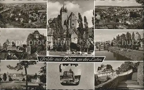 Diez Lahn Totalansicht Schloss Treppe Schloss Oranienburg Kat. Diez