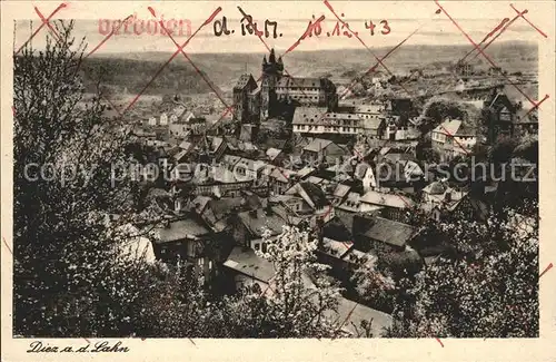 Diez Lahn Stadtansicht mit Schloss Kat. Diez