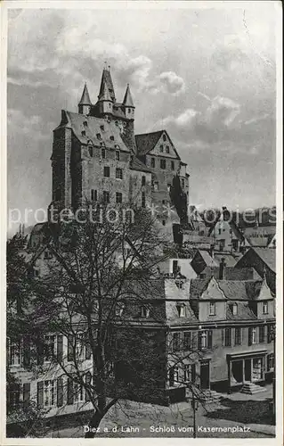 Diez Lahn Schloss vom Kasernenplatz Kat. Diez