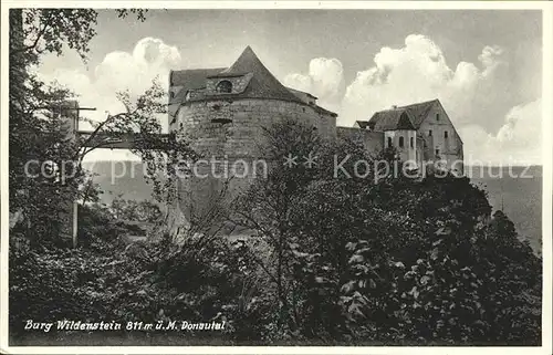 Beuron Donautal Burg Wildenstein Zugbruecke / Beuron /Sigmaringen LKR