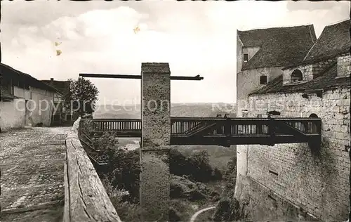 Beuron Donautal Burg Wildenstein mit Burggaststaette / Beuron /Sigmaringen LKR