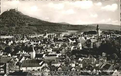 Hechingen Stadtblick mit Burg Hohenzollern Kat. Hechingen