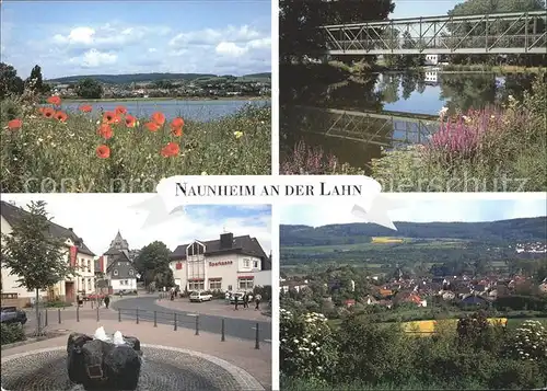 Naunheim Wetzlar Lahnpartie Bruecke Dorfplatz Teilansicht Kat. Wetzlar