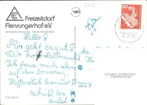 Flensungen Freizeitdorf Flensungerhof Details Kat. Muecke