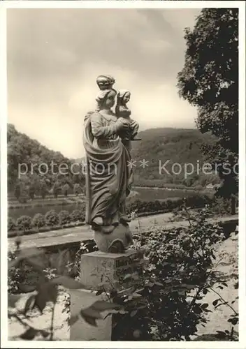 Heidelberg Neckar Madonna ueber dem Neckartal Kat. Heidelberg