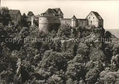 Beuron Donautal Burg Wildenstein mit Burggaststaette  / Beuron /Sigmaringen LKR