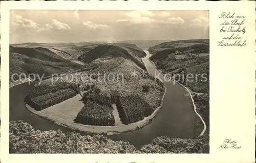 Orscholz Blick von der Cloef auf Saarschleife / Mettlach /Merzig-Wadern LKR