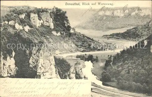Schloss Werenwag mit Donau Kat. Beuron