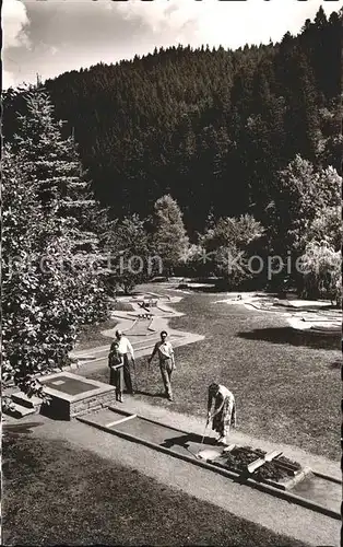 Schoenmuenzach Kurpark Minigolf Kat. Baiersbronn