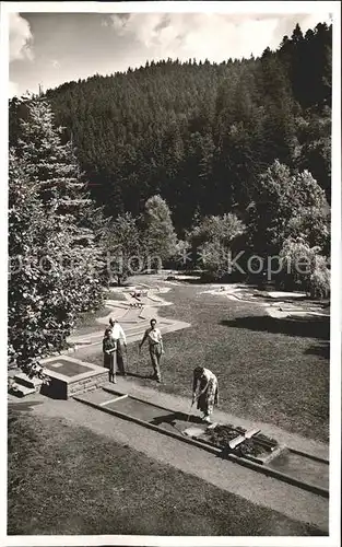 Schoenmuenzach Kurpark Minigolf Kat. Baiersbronn