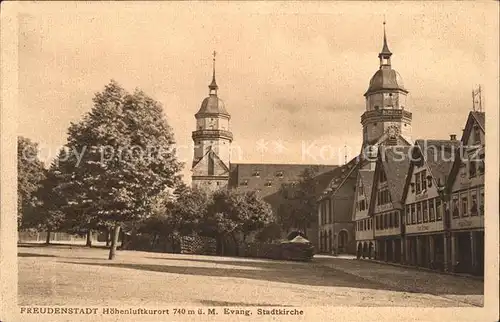 Freudenstadt mit Stadtkirche Kat. Freudenstadt