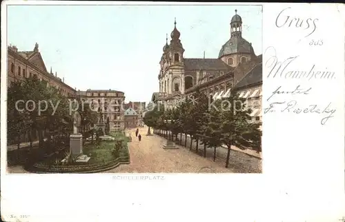 Mannheim Schillerplatz Kat. Mannheim