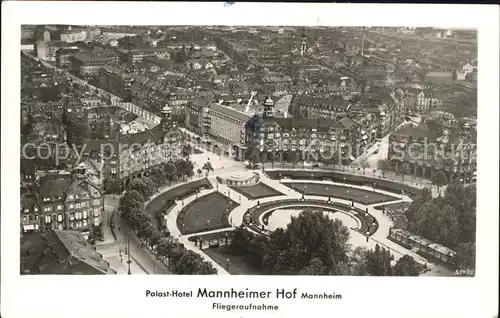 Mannheim Palast Hotel Mannheimer Hof Fliegeraufnahme Kat. Mannheim