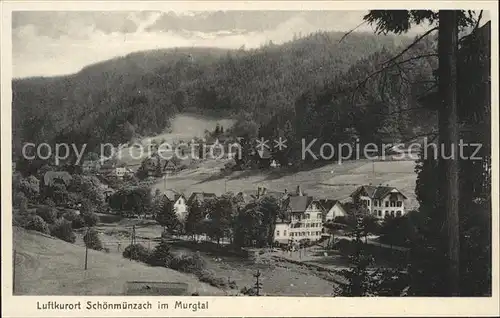 Schoenmuenzach Murgtal Kat. Baiersbronn