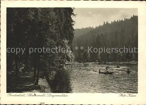 Freudenstadt Langenwaldsee Boote Kat. Freudenstadt