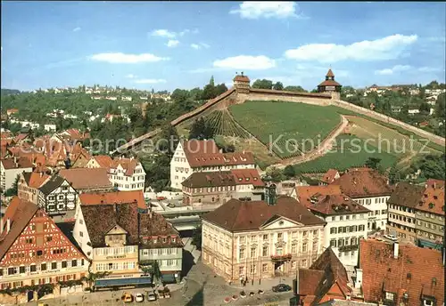 Esslingen Neckar mit Burg Kat. Esslingen am Neckar