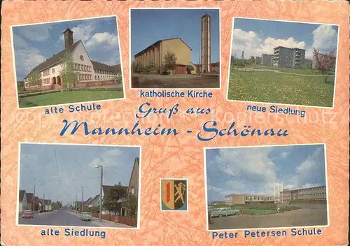 Schoenau Mannheim Ansichten Kat. Mannheim