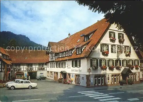 Klosterreichenbach Kloster Gasthof Hotel Sonne Post Autos Kat. Baiersbronn