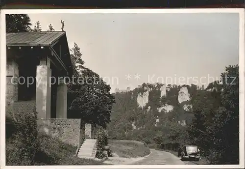 Beuron Donautal St. Markuskapelle mit Wildenstein / Beuron /Sigmaringen LKR