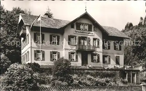 Schoenmuenzach Kurheim Waldfrieden Kat. Baiersbronn