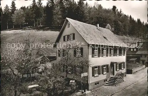 Schoenmuenzach Gasthaus Pension z. gruenen Wald Kat. Baiersbronn